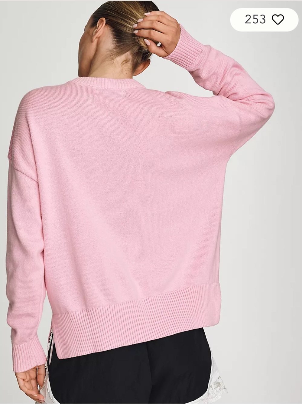 Beach Riot Callie Sweater in Prism Pink Americana Size Small - Picture 2 of 8